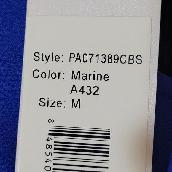 PARKER Sheer Panel Dress - Marine Blue - Picture 10 of 11